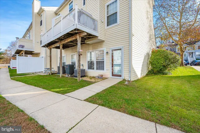 a view of a porch with a yard