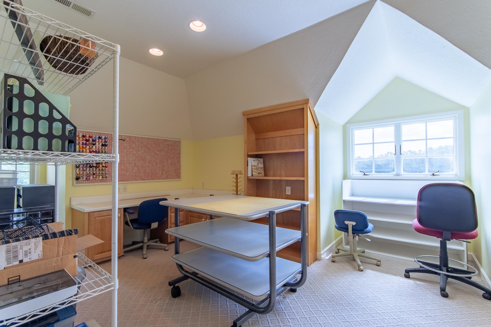 4265 Charlie Pounds Road Stantonville, TN 38379 - Photo 29 of 40 a view of a workspace with furniture and a window