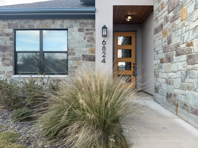 a view of front door of house