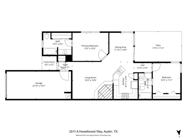 $1,650 | 2511 Howellwood Way, Unit A, Austin, TX 78748