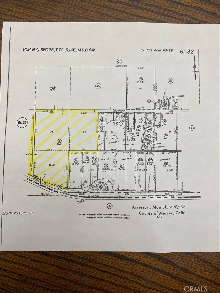 0 Stretch Road Merced, CA 95340 - Photo 2 of 22 Plat Map.