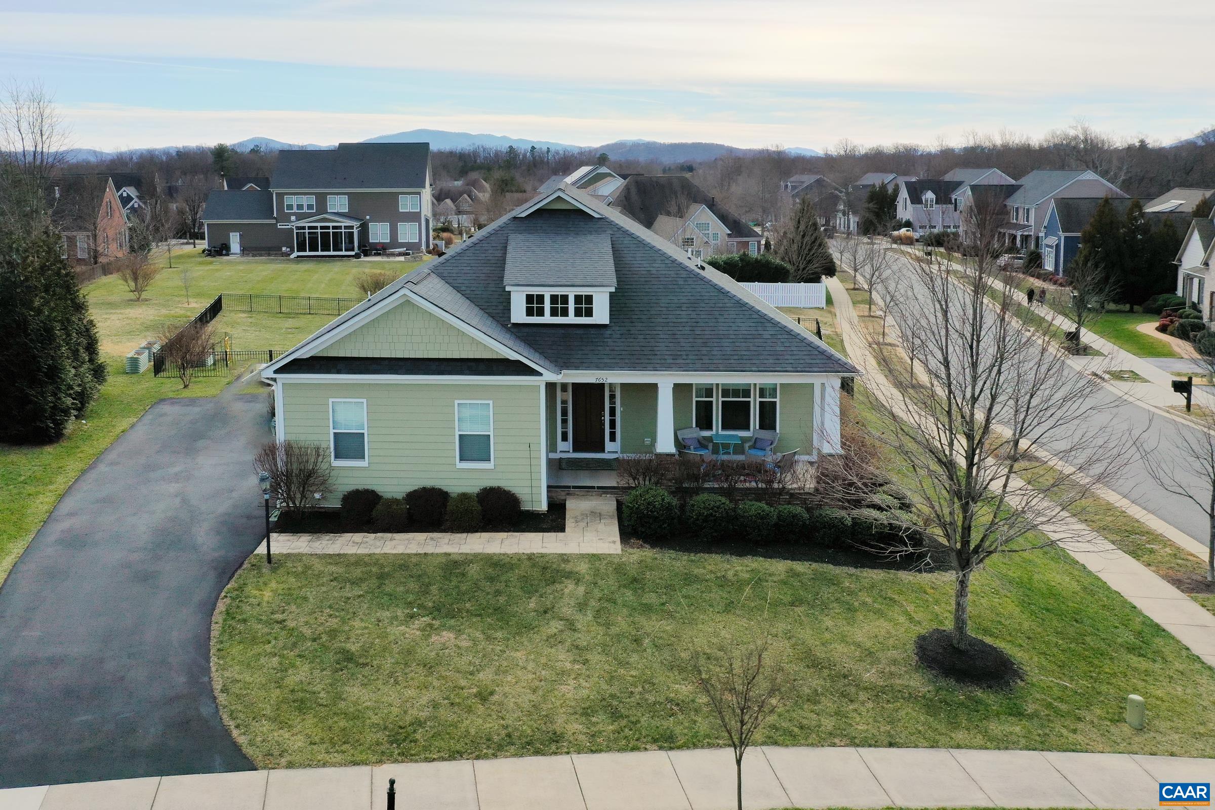 7652 Birchwood Hill Road Crozet, VA 22932 - Photo 63 of 64 a aerial view of a house with a yard