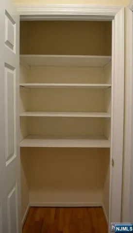 a close view of closet