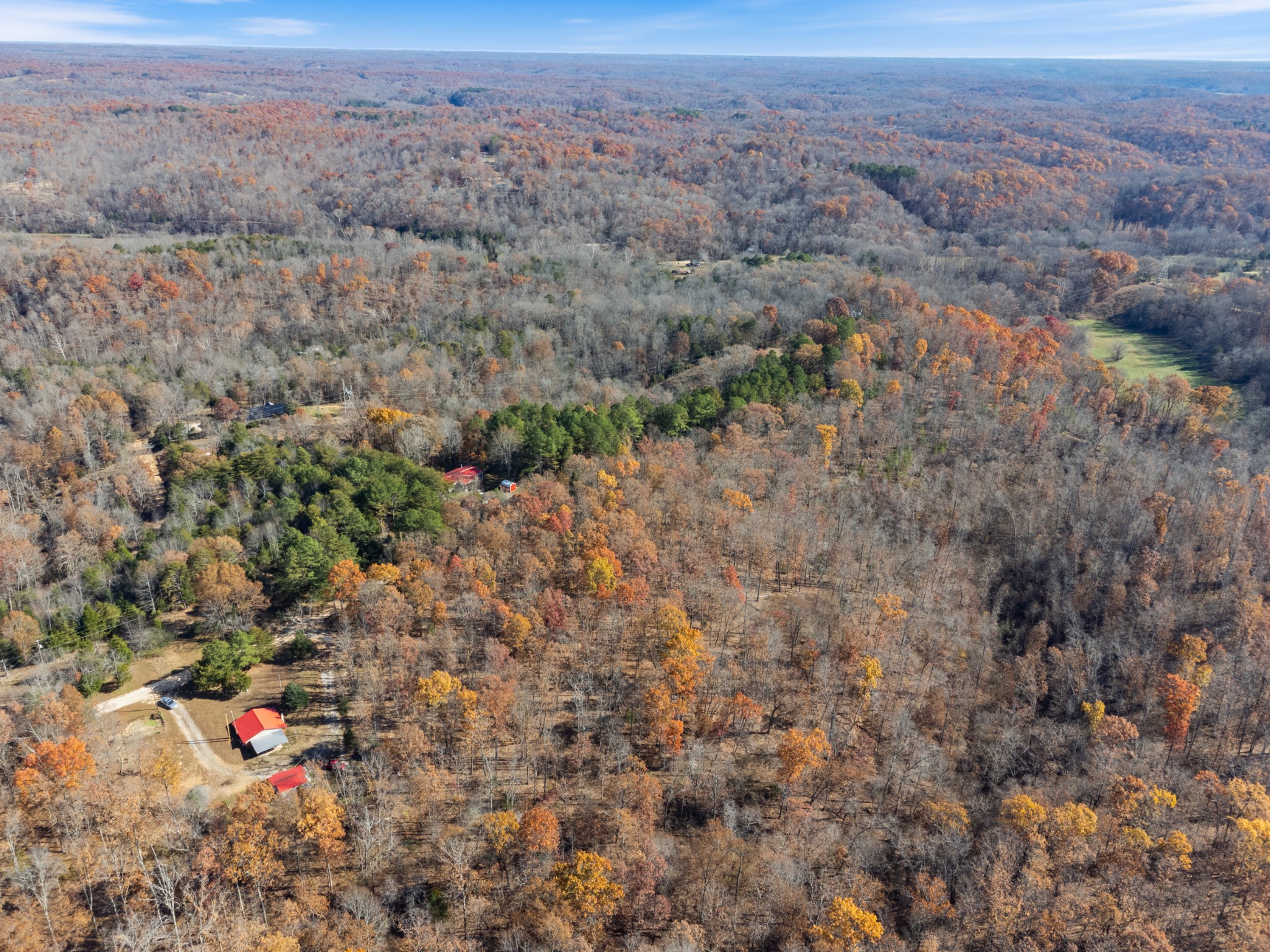 0 Sanders Road Lyles, TN 37098 - Photo 2 of 11 an aerial view of house with yard and mountain view in back