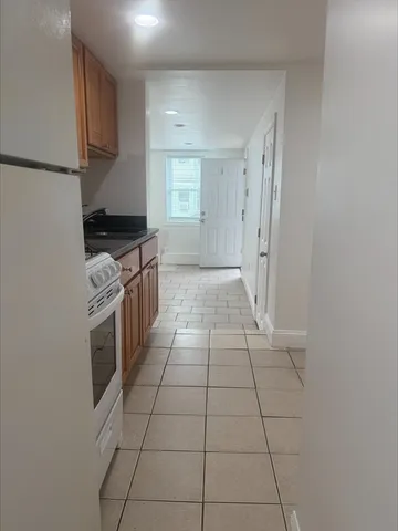 an empty room with a natural light