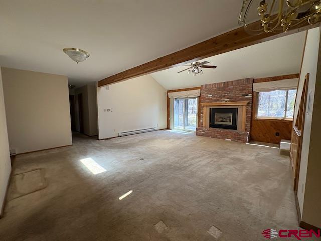 120 Camino Del Rio, Unit 35 Gunnison, CO 81230 - Photo 4 of 32 a view of an empty room with a fireplace and a window