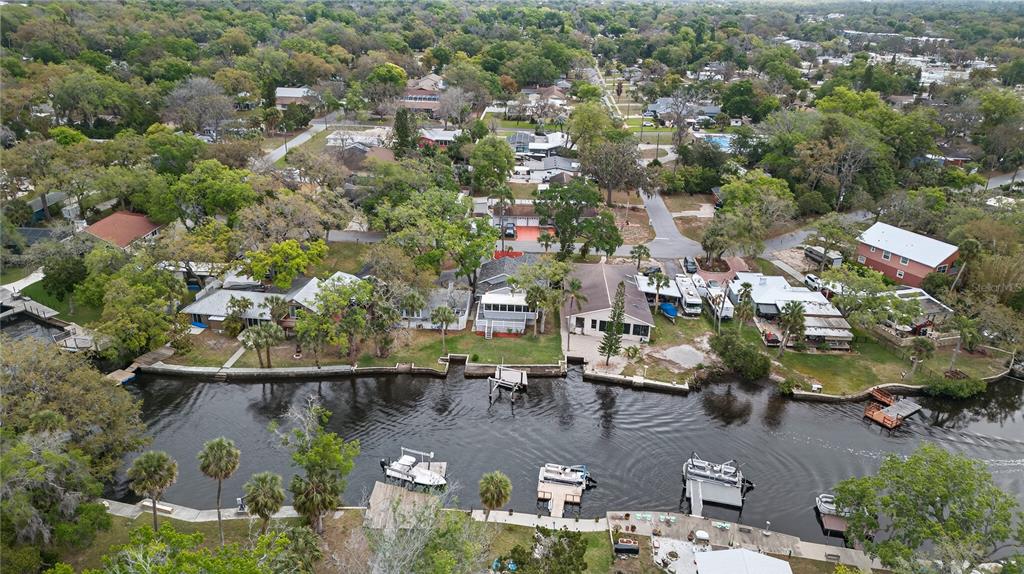 5851 Rio Drive New Port Richey, FL 34652 - Photo 48 of 50 an aerial view of residential houses with outdoor space