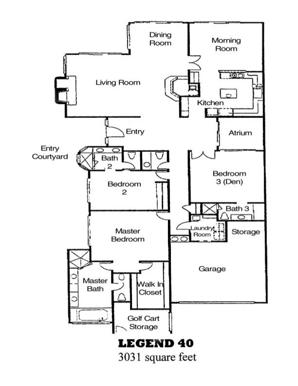 54857 Inverness Way La Quinta, CA 92253 - Photo 50 of 50 Floor Plan Legends 40 Revised