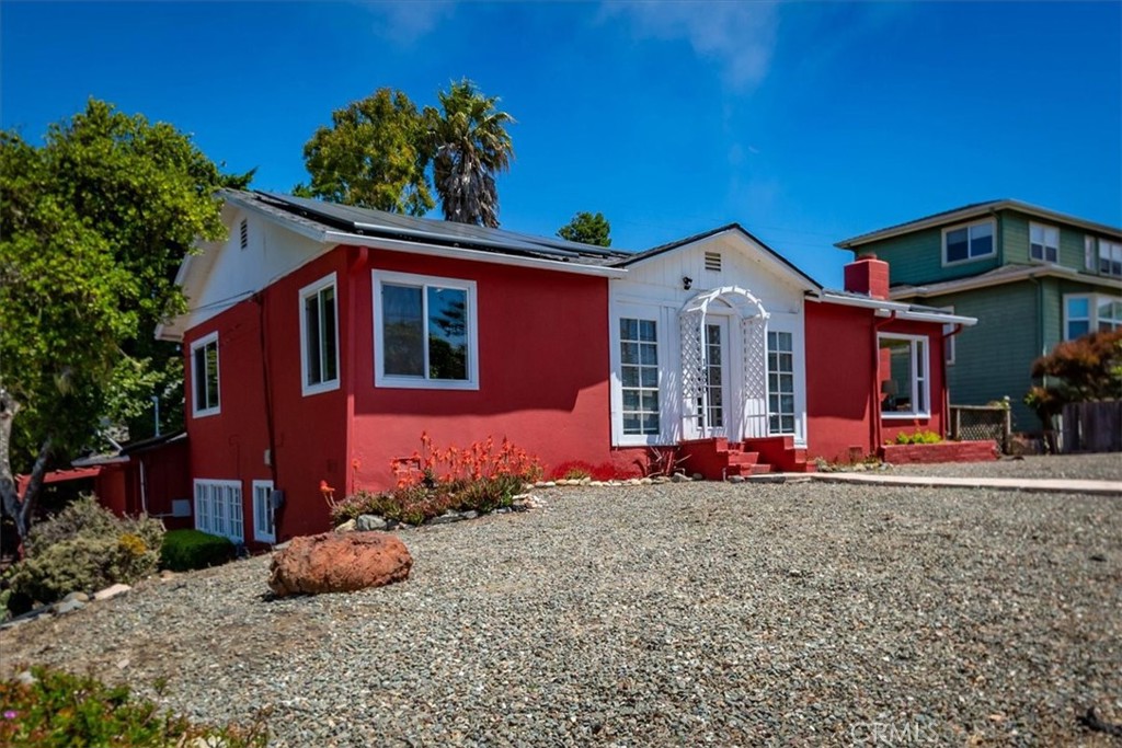 1890 St James Road Cambria, CA 93428 - Photo 1 of 1 Side view of house showing downstairs apartment.