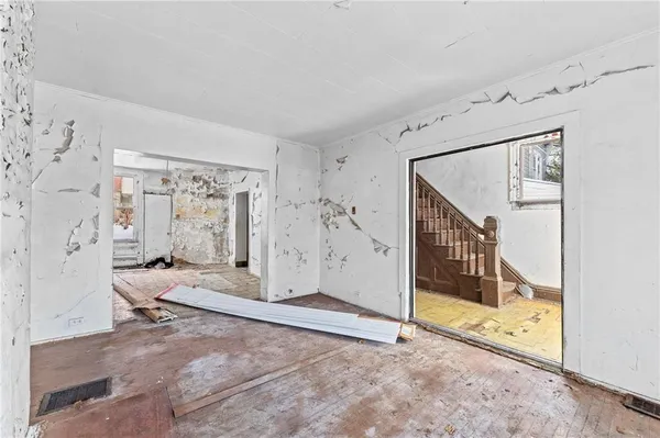 a view of an empty room