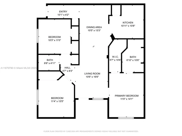 $2,700 | 17425 Northwest 75th Place, Unit 105, Hialeah, FL 33015