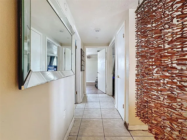 a view of a terrace with a house