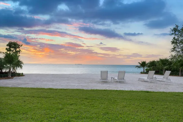 a view of outdoor space with outdoor seating