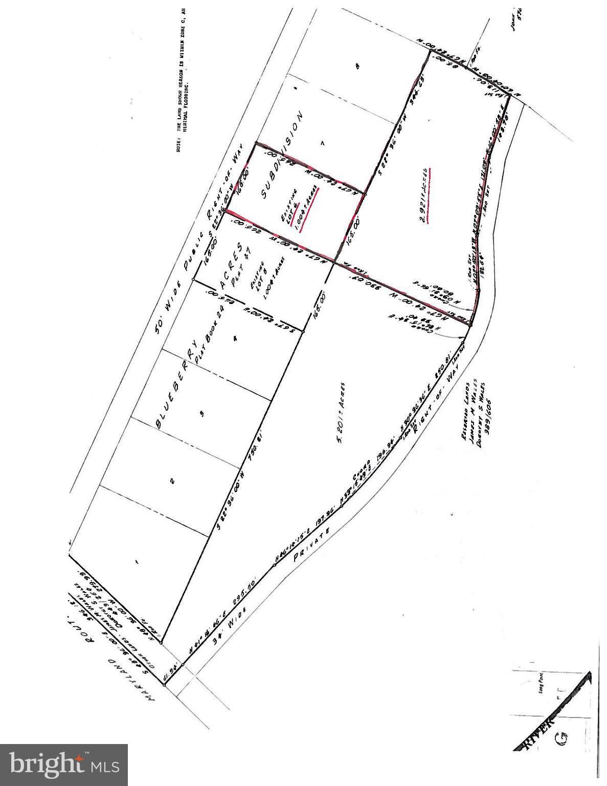 7616 Blueberry Acres Road St. Michaels, MD 21663 - Photo 19 of 19 Plat showing both lots