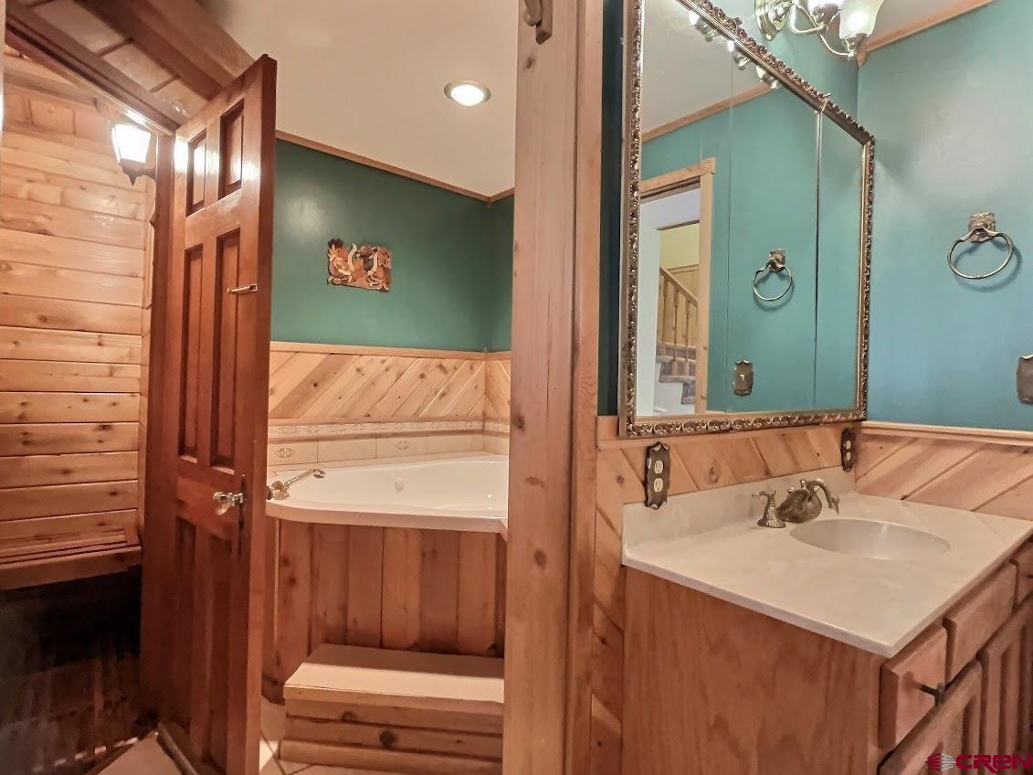 21007 Marion Road Eckert, CO 81418 - Photo 12 of 35 a bathroom with a sink and a mirror