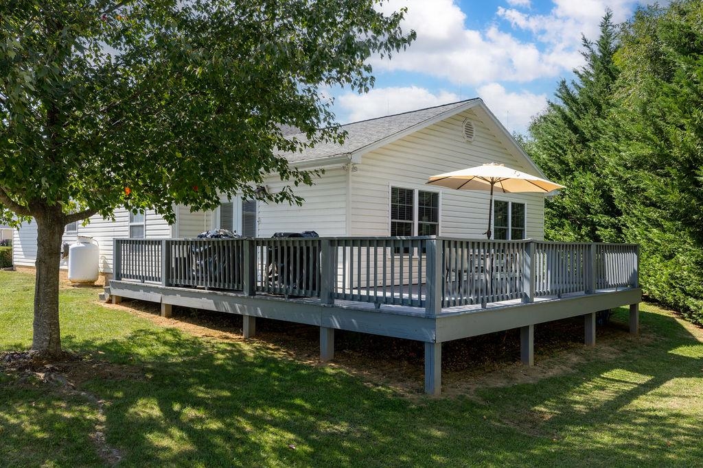 224 Inglecress Road Waynesboro, VA 22980 - Photo 36 of 42 a view of a house with a wooden deck and a yard