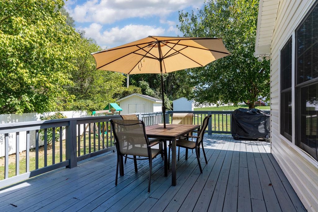 224 Inglecress Road Waynesboro, VA 22980 - Photo 40 of 42 a view of a deck with furniture and wooden floor
