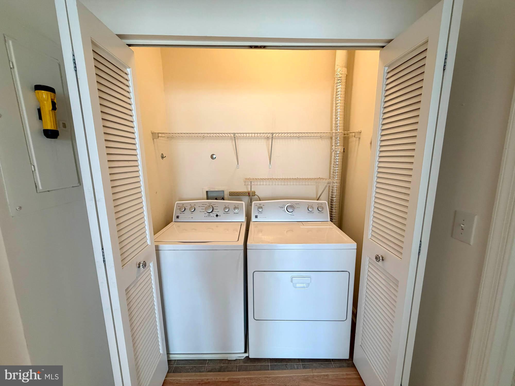 4501 Talcott Terrace, Unit 4501P Perry Hall, MD 21128 - Photo 13 of 21 a utility room with dryer and washer