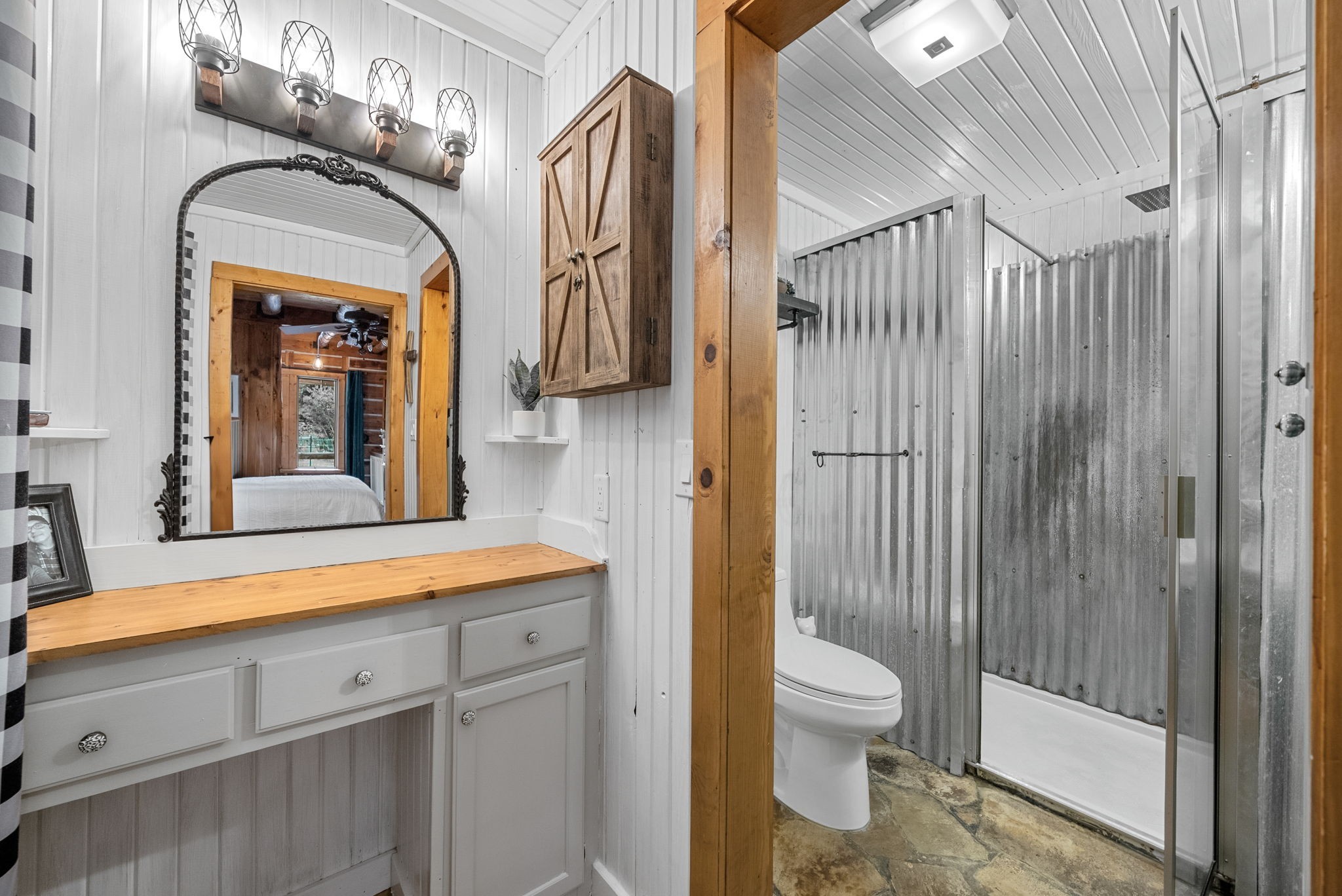 1205 Shakerag Road Hanson, KY 42413 - Photo 19 of 50 a bathroom with a sink a toilet and shower