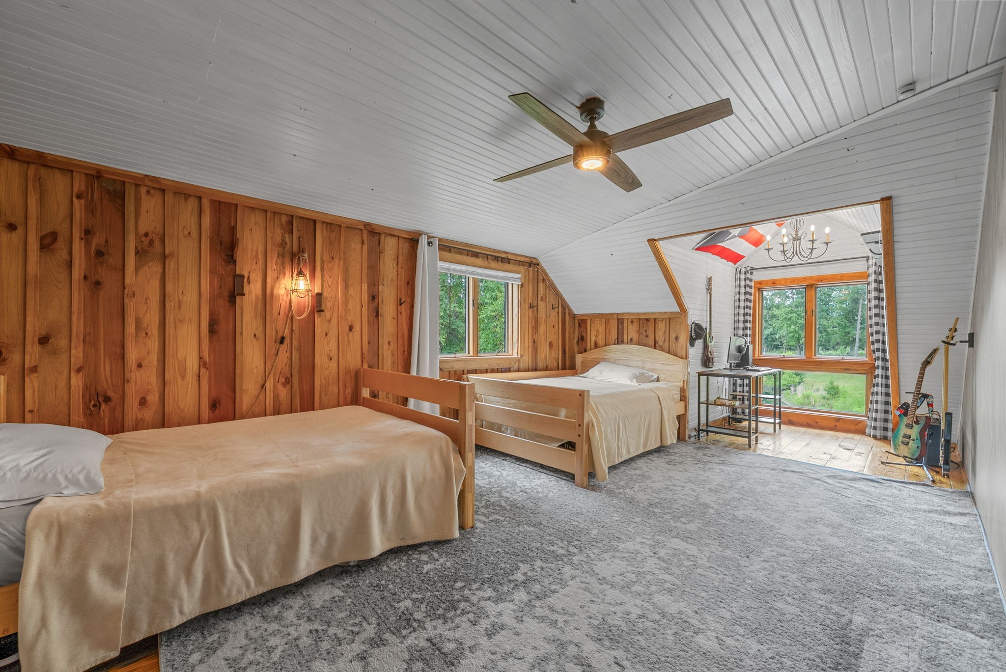 1205 Shakerag Road Hanson, KY 42413 - Photo 32 of 50 a bedroom with a bed and a chandelier