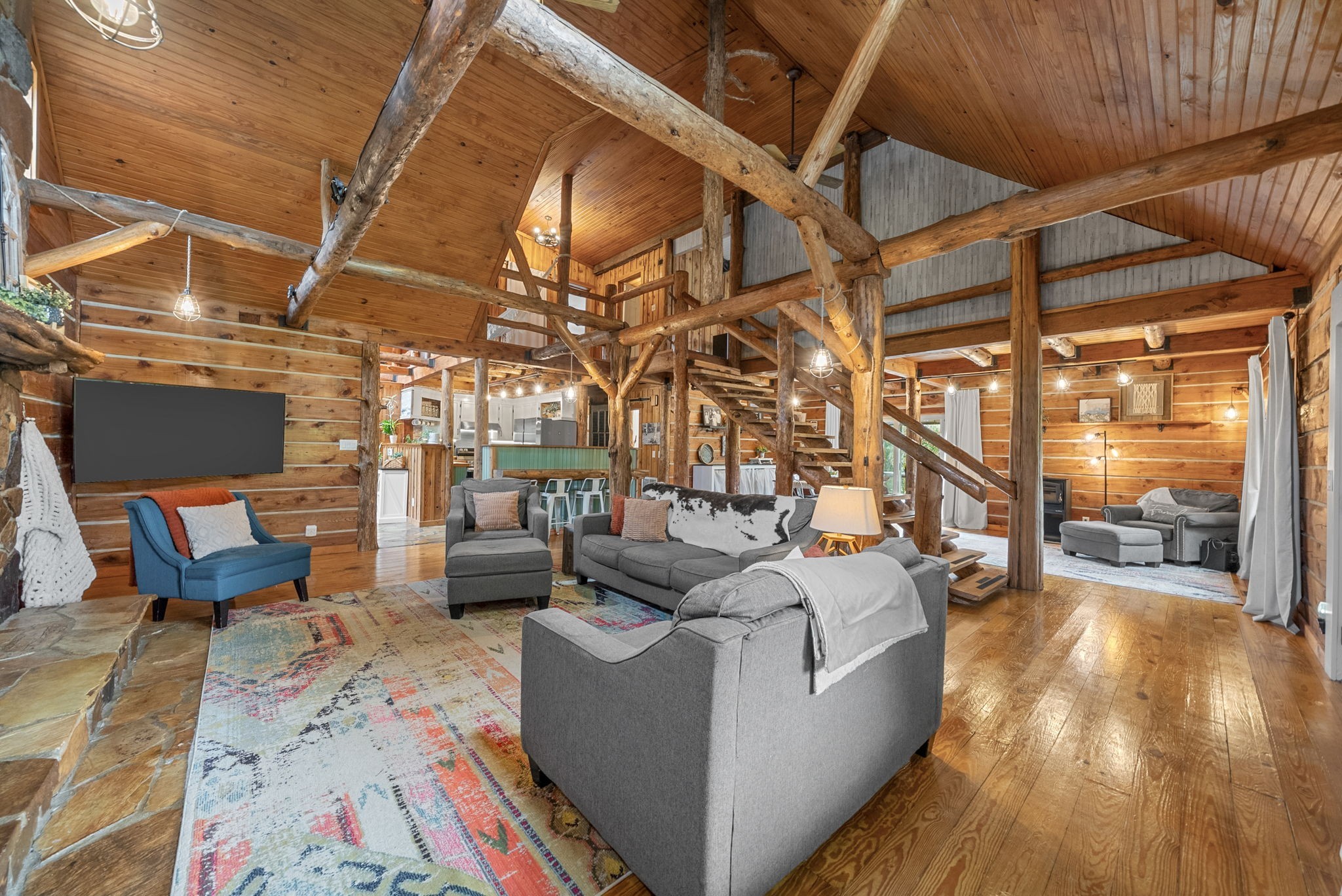 1205 Shakerag Road Hanson, KY 42413 - Photo 6 of 50 a living room with furniture and a view of kitchen