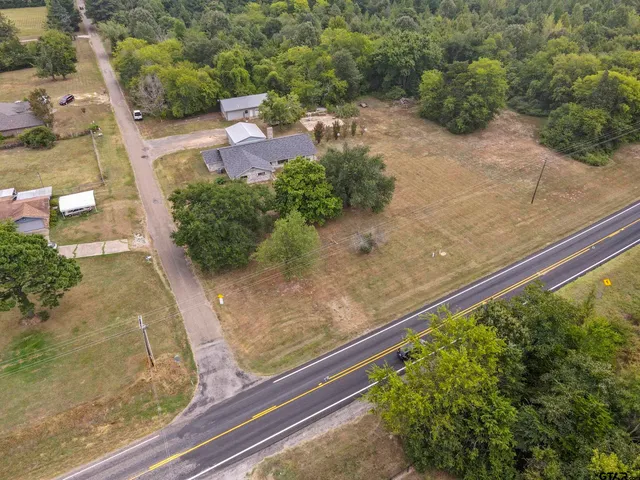 a view of a backyard with plants