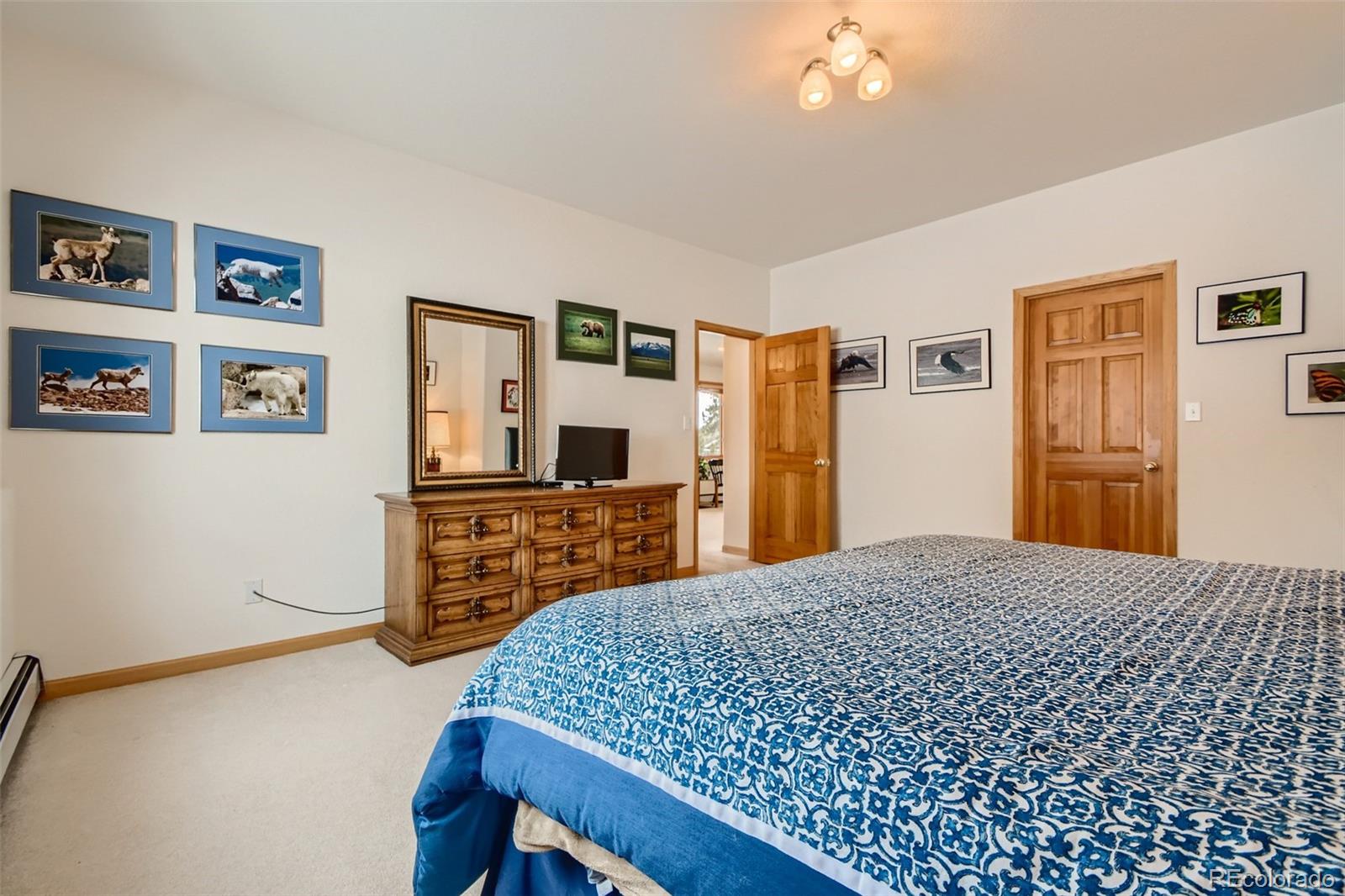 1634 Muirfield Lane Evergreen, CO 80439 - Photo 25 of 40 a bed room with a bed and dresser