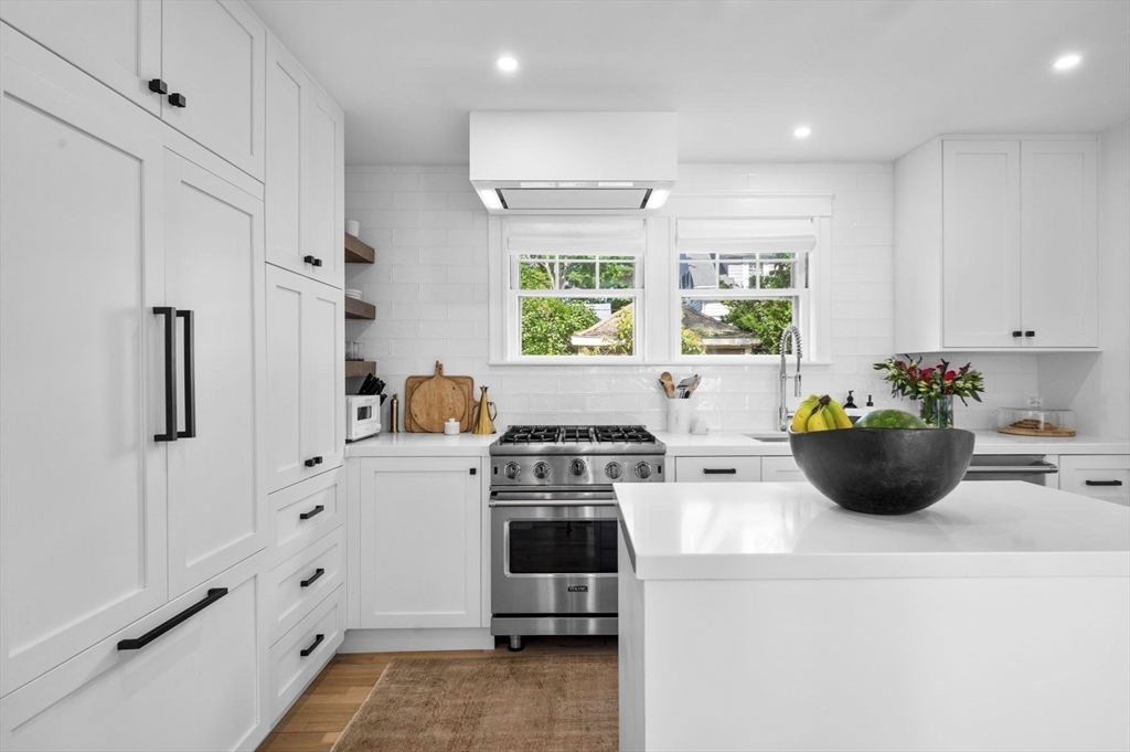 5 Chesterlee Lane Swampscott, MA 01907 - Photo 13 of 42 a kitchen with a refrigerator and a stove