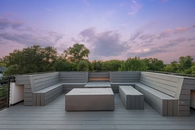 a view of house with outdoor space and seating area