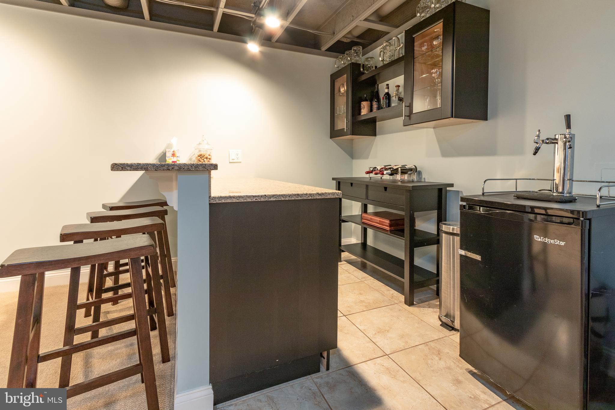 104 Inis Way Malvern, PA 19355 - Photo 44 of 46 Dry Bar with Kegerator