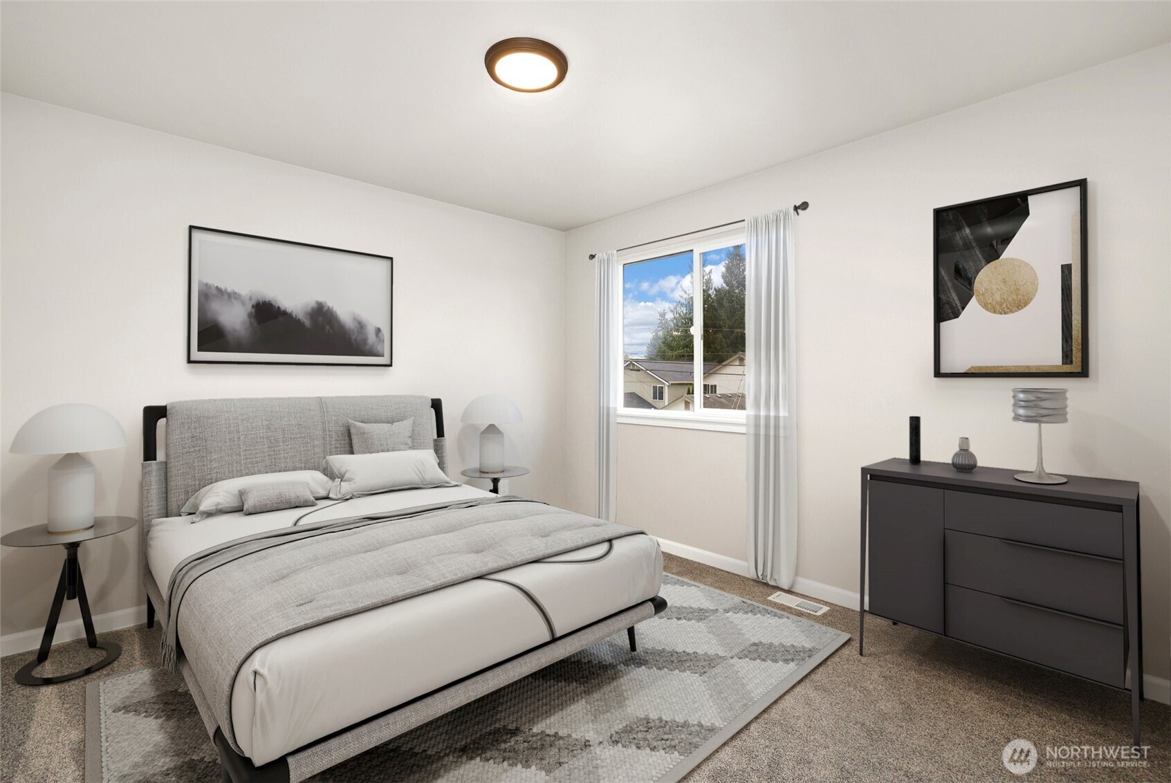 3626 East Howe Street Tacoma, WA 98404 - Photo 22 of 28 a bedroom with a bed and a desk