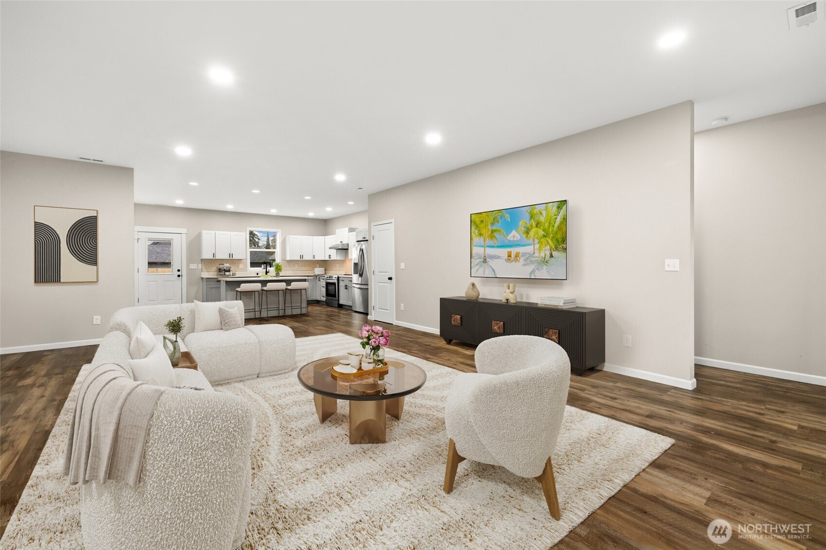 3626 East Howe Street Tacoma, WA 98404 - Photo 5 of 28 a living room with furniture kitchen view and a table