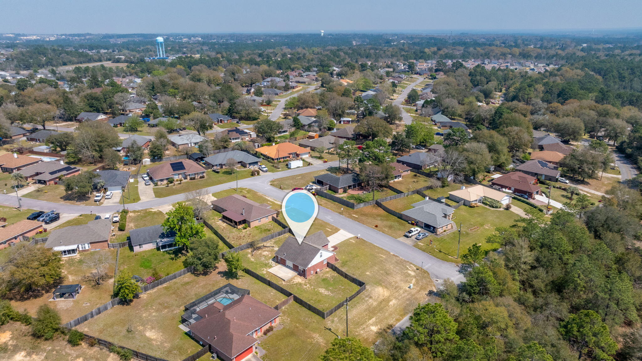 903 Twain Lane Crestview, FL 32536 - Photo 55 of 58 an aerial view of residential houses with outdoor space