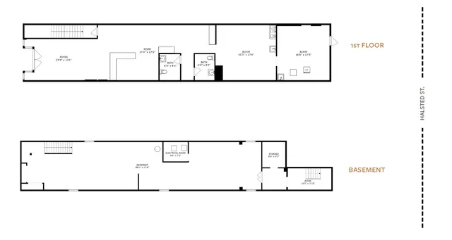 a picture of a room with a white wall and a clock