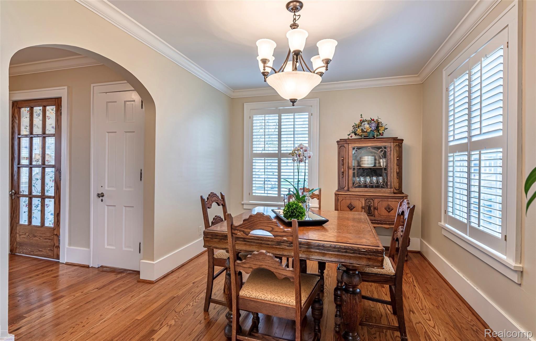 540 Rivenoak Street Birmingham, MI 48009 - Photo 13 of 34 Dining Room With Plantation Shutters