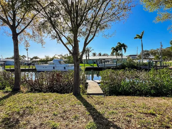 a view of a lake with a tree