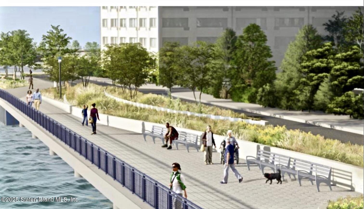 90 Bay Street Landing, Unit 1F Staten Island, NY 10301 - Photo 53 of 55 a view of a swimming pool with an outdoor seating