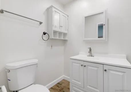 a bathroom with a sink and a toilet