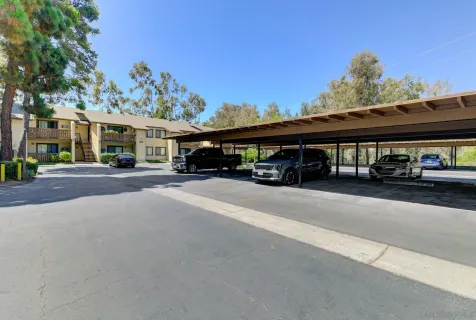 a car parked in front of a building