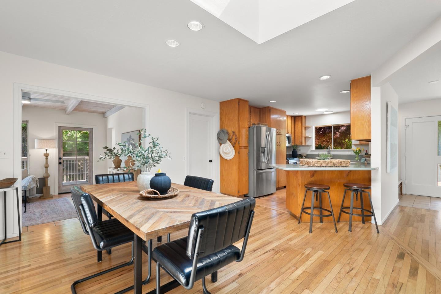 3407 Maplethorpe Lane Soquel, CA 95073 - Photo 12 of 52 a view of a dining room with furniture and wooden floor