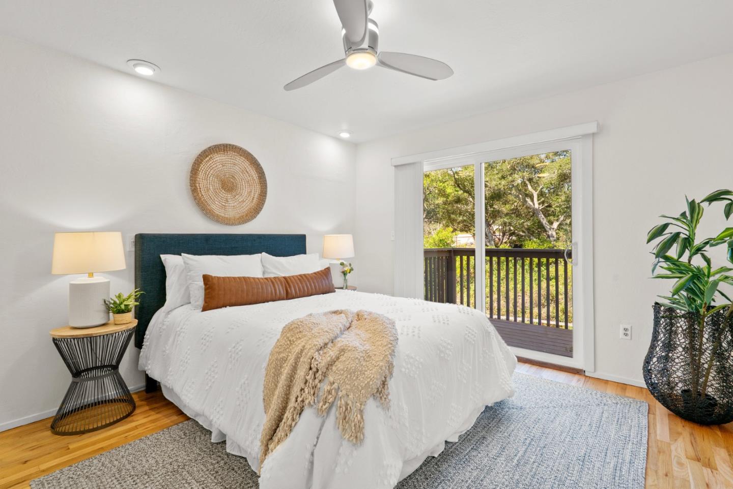 3407 Maplethorpe Lane Soquel, CA 95073 - Photo 32 of 52 a bedroom with a bed and a lamp next to a window