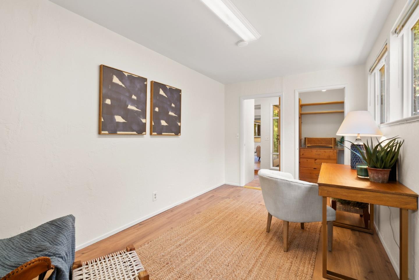 3407 Maplethorpe Lane Soquel, CA 95073 - Photo 37 of 52 a workspace room with furniture and wooden floor