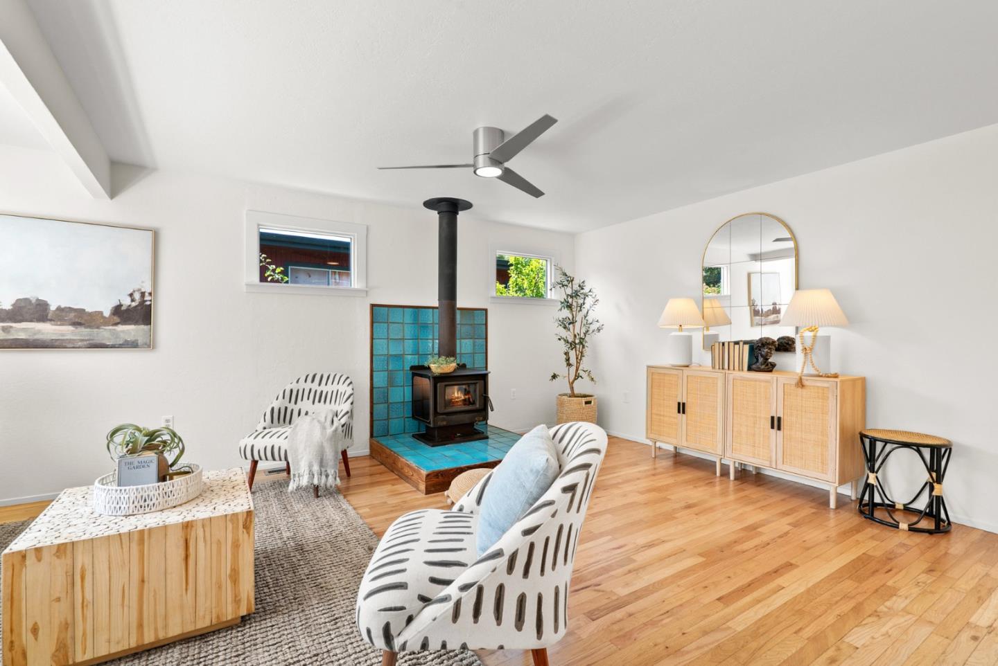 3407 Maplethorpe Lane Soquel, CA 95073 - Photo 7 of 52 a living room with furniture and a wooden floor