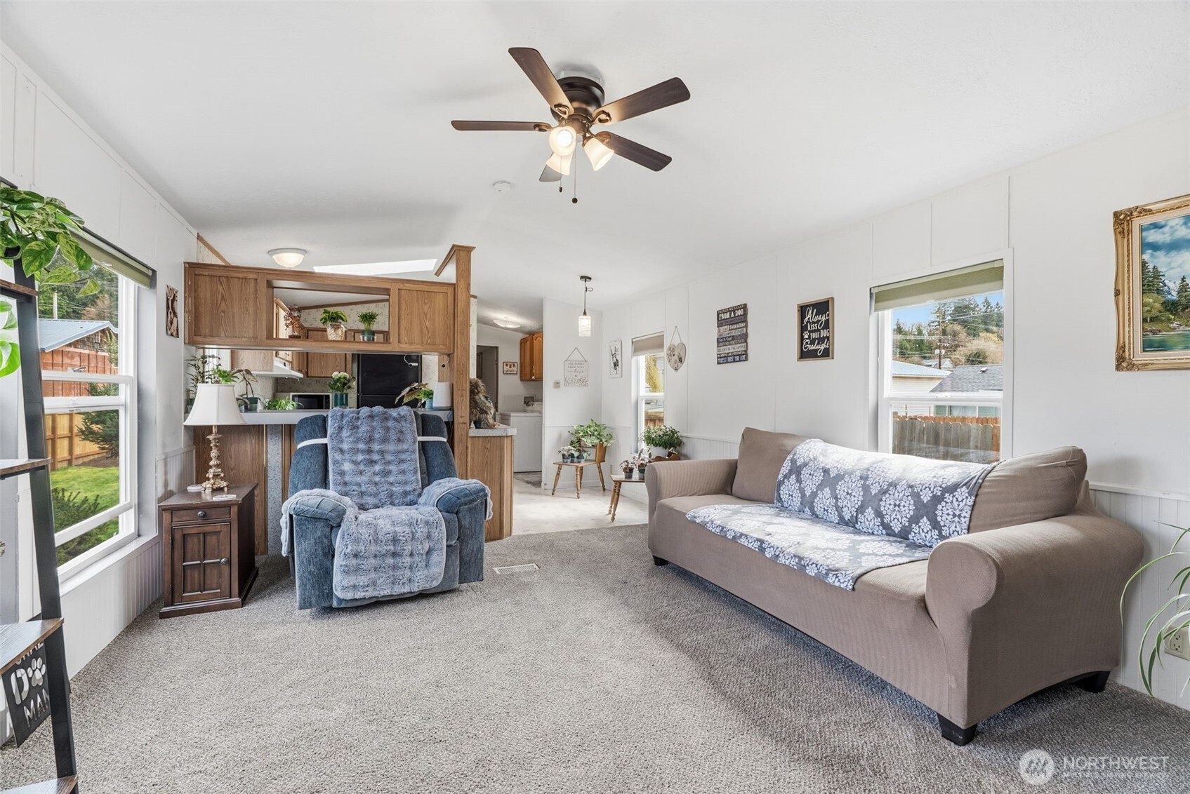 1006 Northwest Mill Street Winlock, WA 98596 - Photo 6 of 22 a living room with furniture and kitchen view