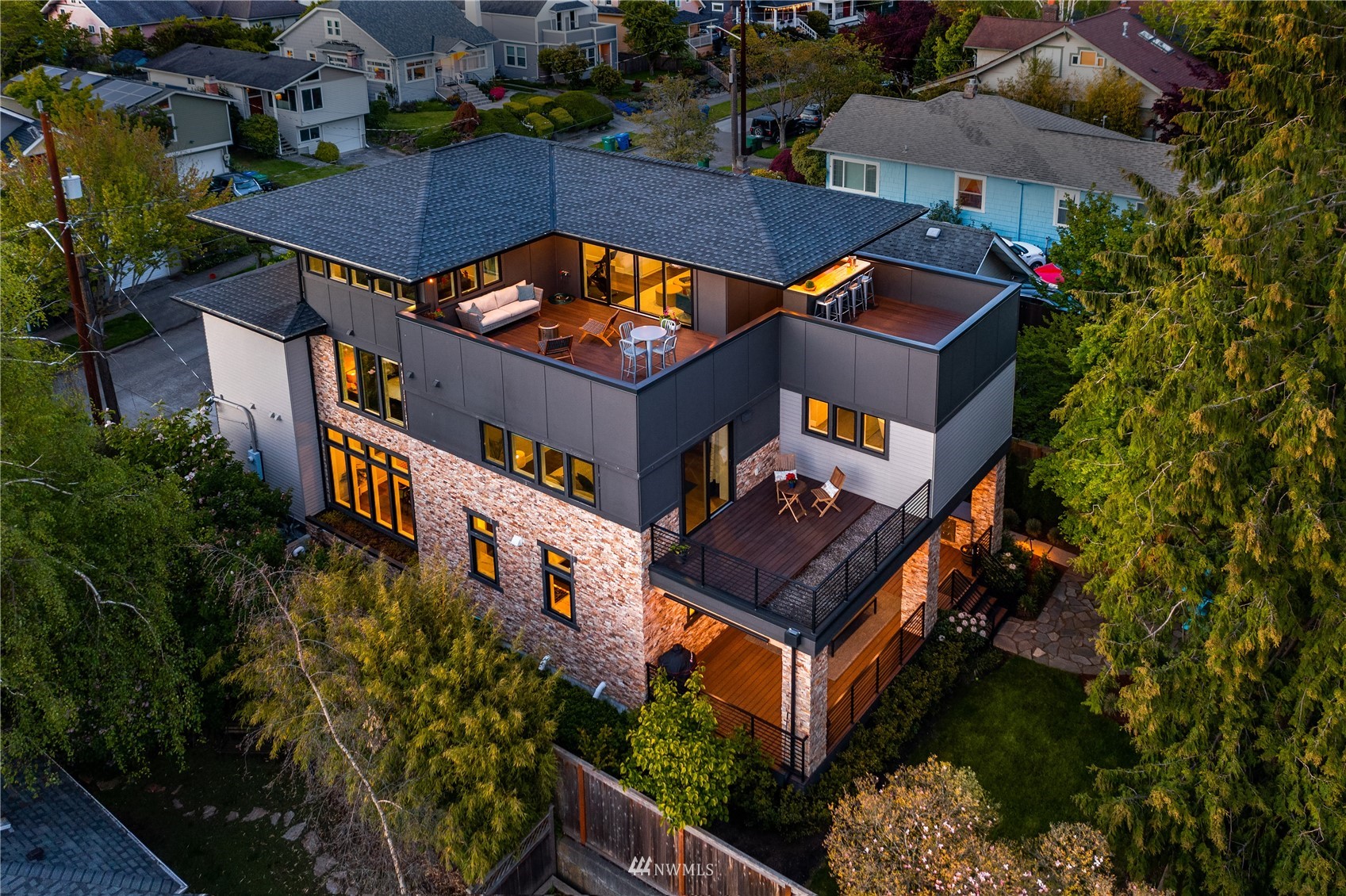 111 North 76th Street Seattle, WA 98103 - Photo 2 of 40 an aerial view of a house