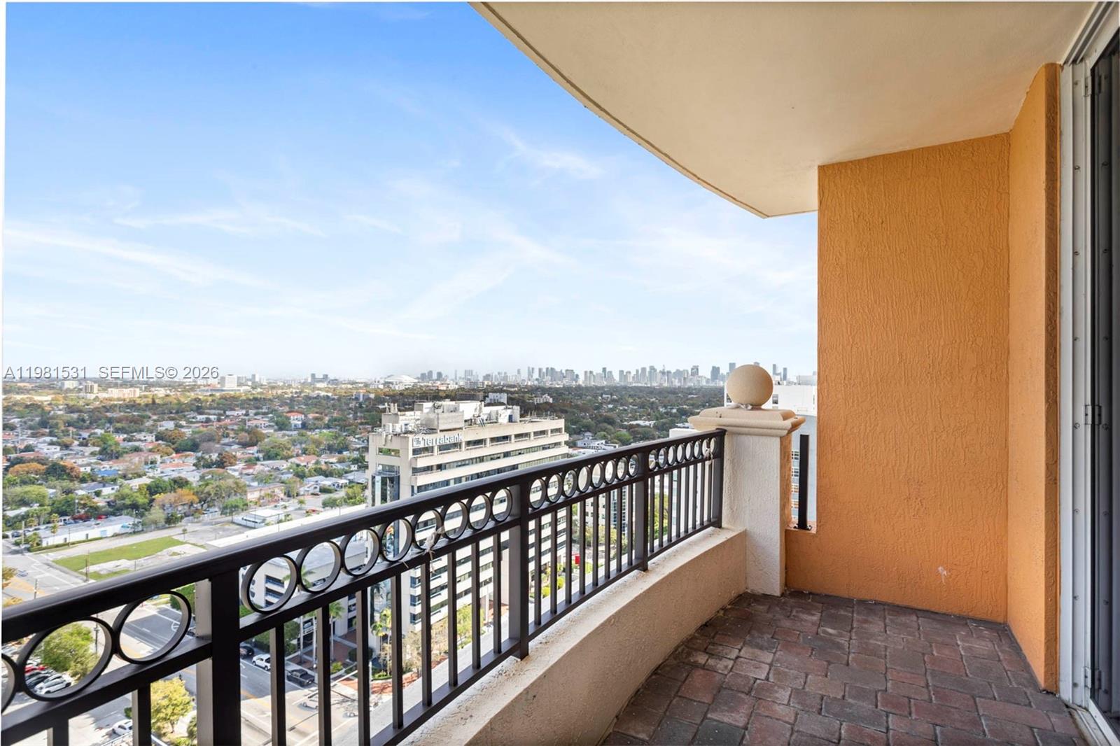 3232 Southwest 22nd Terrace, Unit PH2002 Miami, FL 33145 - Photo 28 of 35 a view of city from balcony