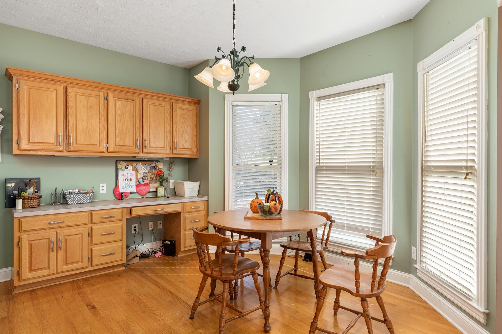 133 East Robertson Road Castalian Springs, TN 37031 - Photo 10 of 28 Bay window dining area with extra cabinet space could also function as a craft or office area.