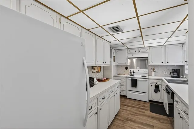 front view of a building with a street