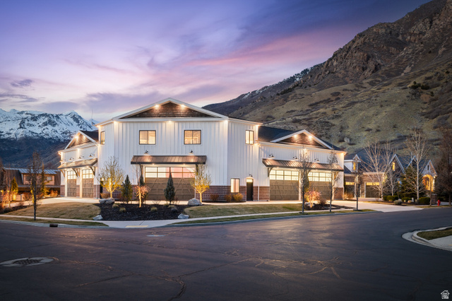 1263 Chapman Court Alpine, UT 84004 - Photo 14 of 83 Modern inspired farmhouse with a mountain view, concrete driveway, and board and batten siding
