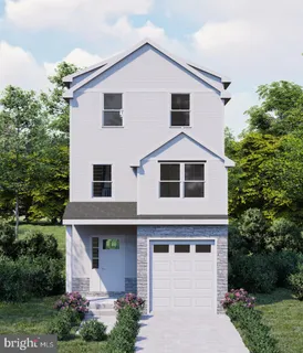 a front view of a house with garage